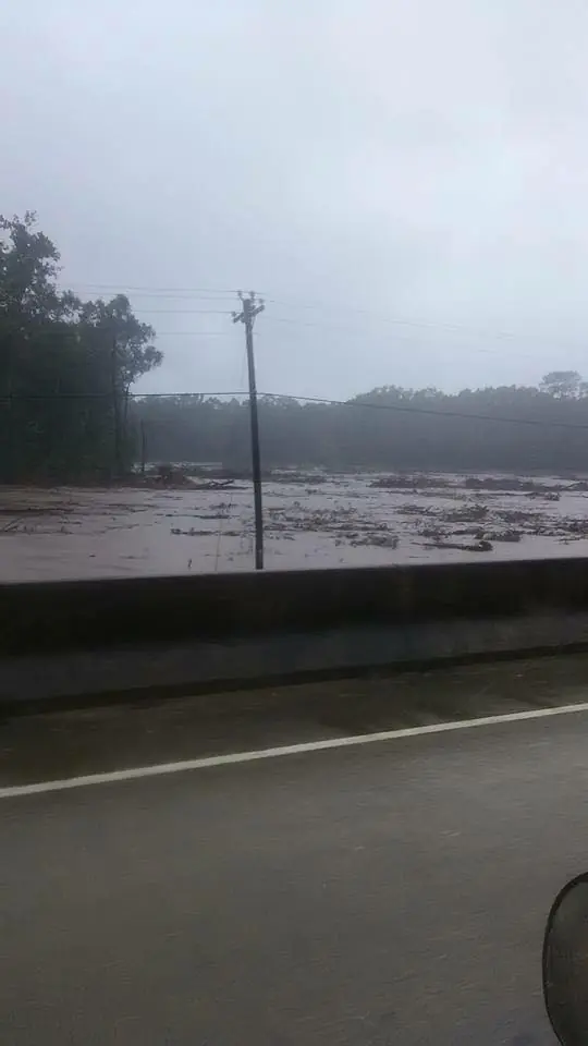 Photograph from the Facebook post “Toro Creek Bridge on Hwy.”