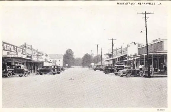 Photograph from the Facebook post “Merryville, Louisiana (Beauregard Parish), 1920s”