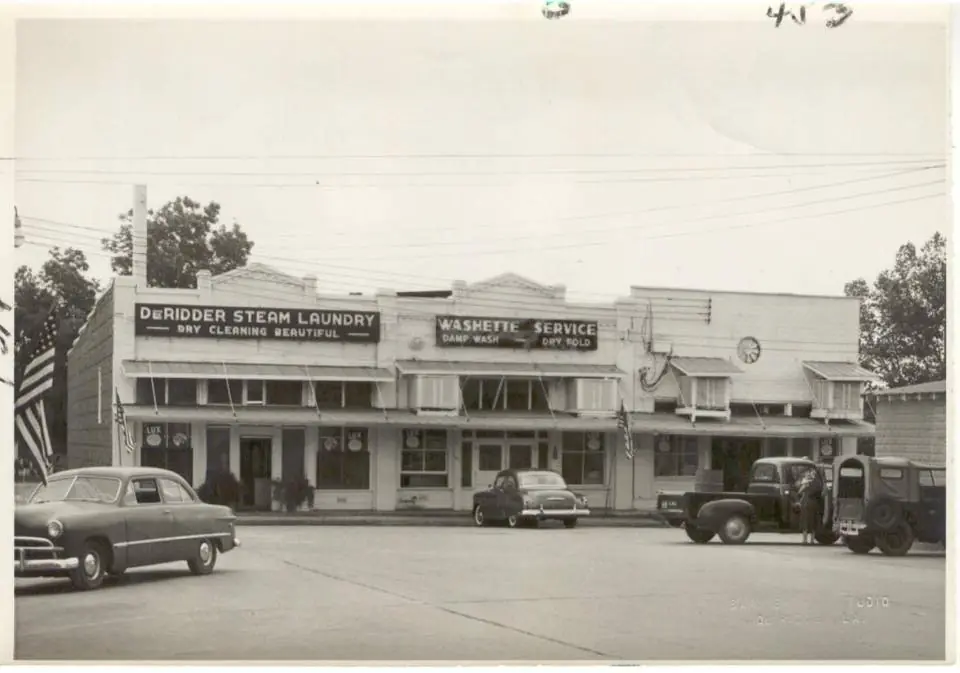 Photograph from the Facebook post “DeRidder Steam Laundry, i’m guessing 1950ish.”