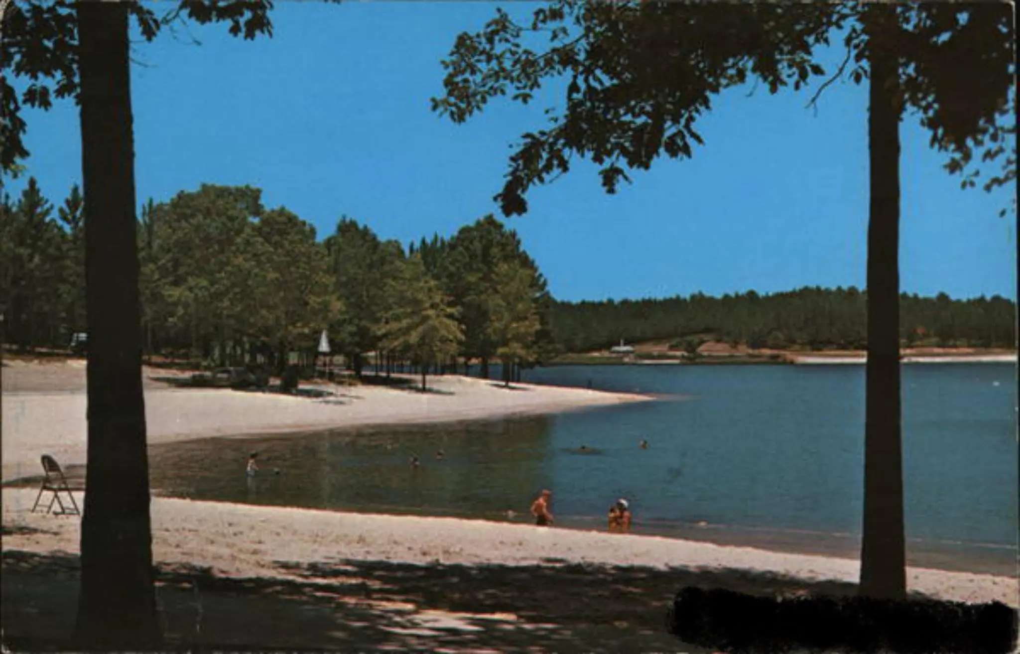 Photograph from the Facebook post “Beach area at Hodges Gardens, 1970s I think”
