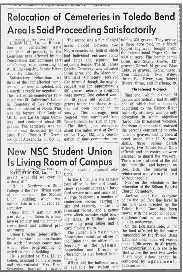 Photograph from the Facebook post “Jan 14, 1967, Alexandria Town Talk”