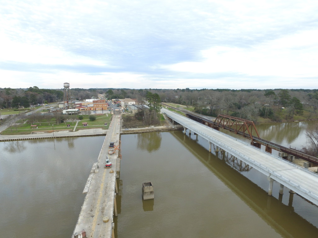 U. S. Hwy. 84 bridge over Sabine River, Week 3 or 4 of removal