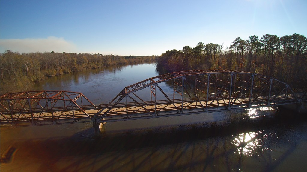 Burr's Ferry Bridge, crossing the Sabine River