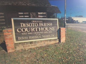 The original DeSoto Parish Courthouse, in Mansfield, Louisiana