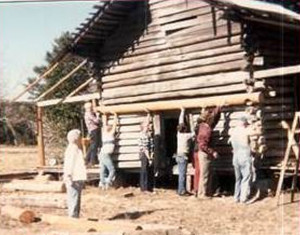 Burk's Museum after it was moved to Merryville. Photo from Merryville Museum website