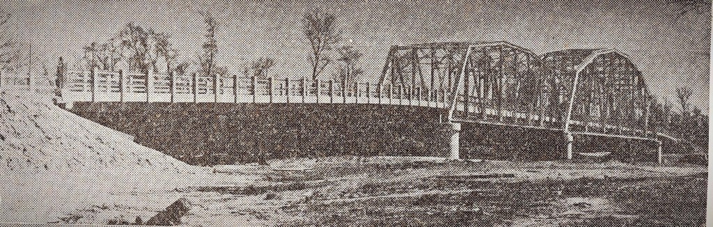 1931. Bridge over Sabine River between Merryville, Louisiana and Bon Weir, Texas. From The Beaumont  Enterprise.