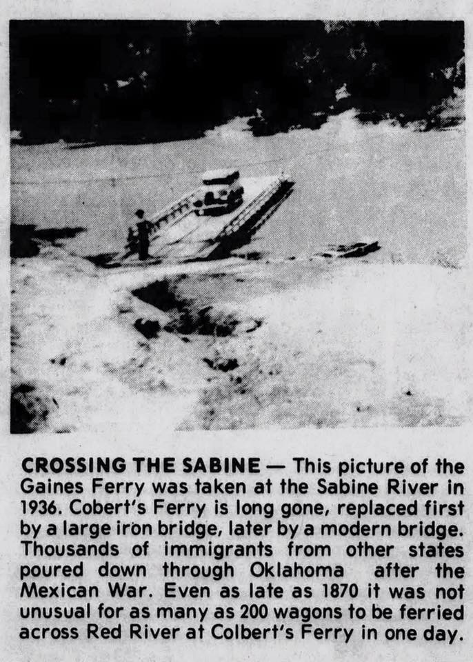 1936, Pendleton Gaines Ferry