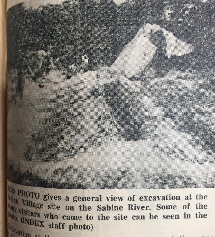Caddo Indian Village site on Sabine River studied before creation of Toledo Bend