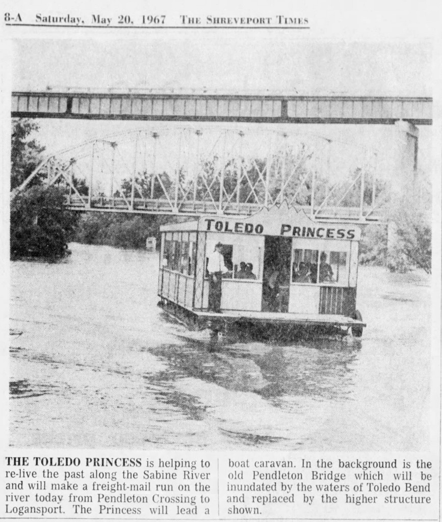 This photo and caption was from The Shreveport Times, in Summer 1967